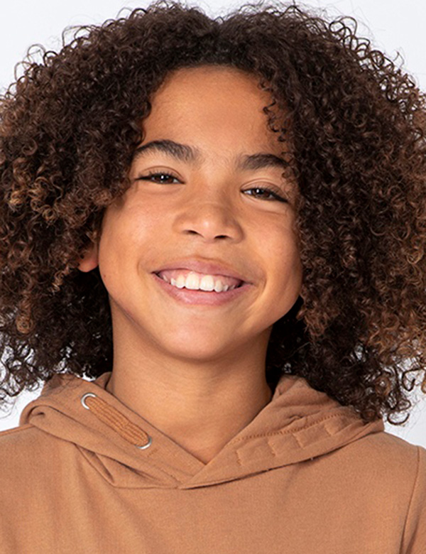 Kindermodel met krullen Jaycen