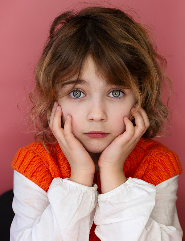 Kindermodel bruin haar Jaydie B.