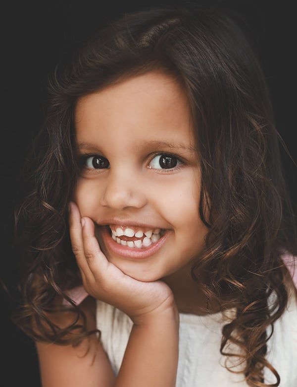 Model Kindermodel met bruin haar jaylinn