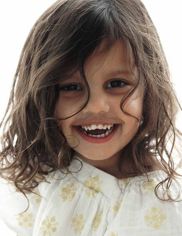 Kindermodel bruin haar jaylinn