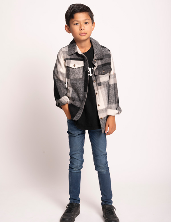 Kindermodel met bruin haar Jeremiah