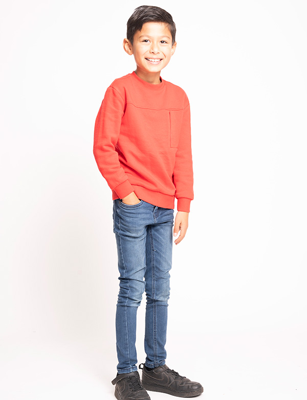 Kindermodel met bruin haar Jeremiah