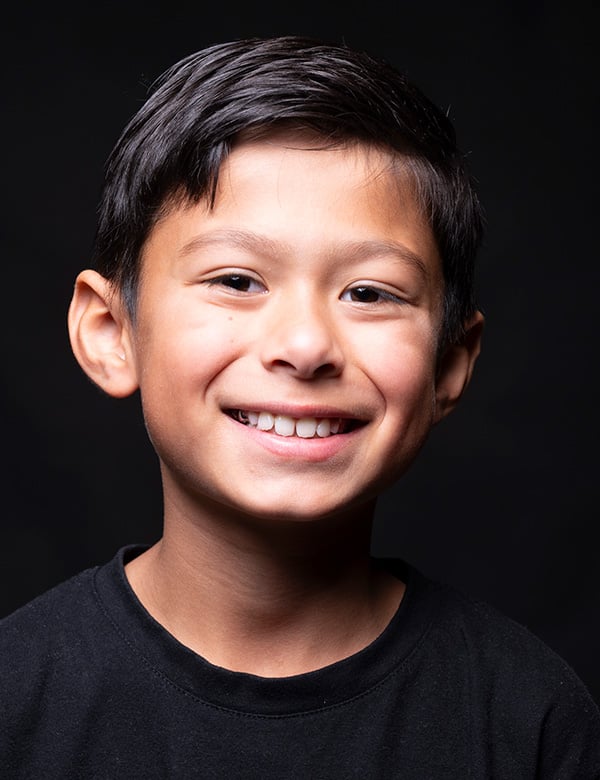 Kindermodel met bruin haar jeremiah