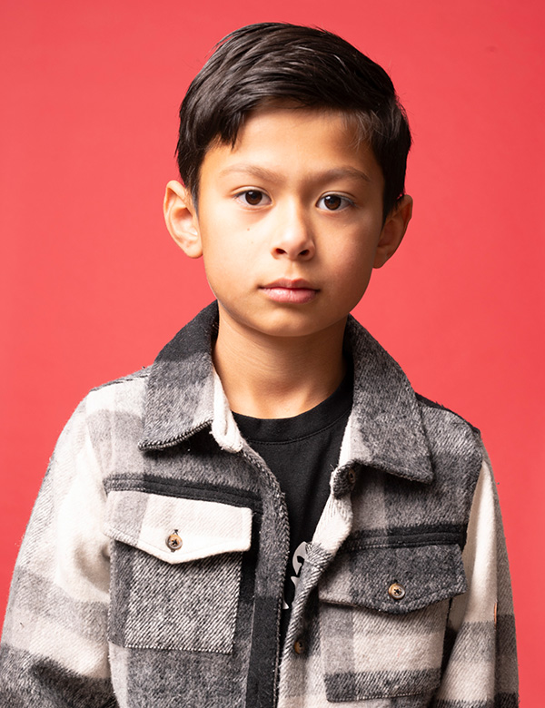 Kindermodel met bruin haar Jeremiah