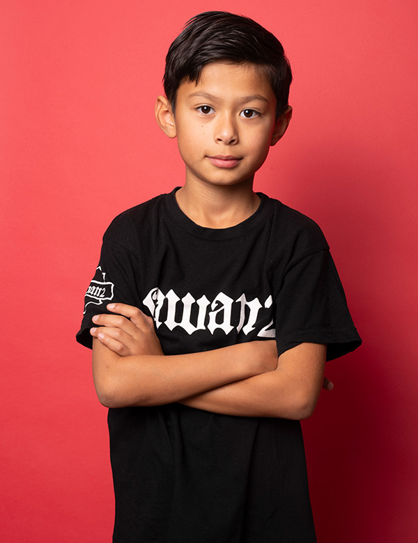 Kindermodel met bruin haar Jeremiah