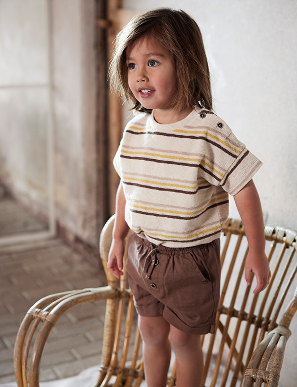 Kindermodel met bruin haar Jones