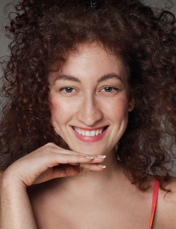 Vrouwelijk model en professioneel actrice judith k.