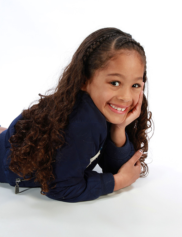Kindermodel met krullen Juliette