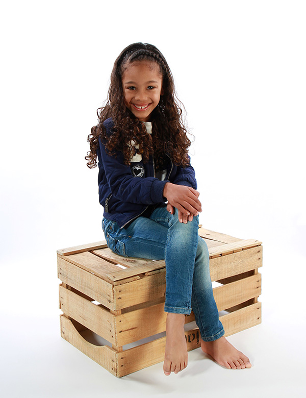 Kindermodel met krullen Juliette
