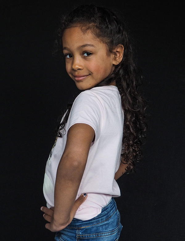 Kindermodel met krullen Juliette