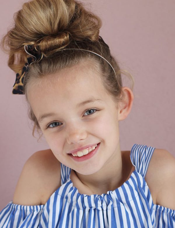 Kindermodel blond haar juultje