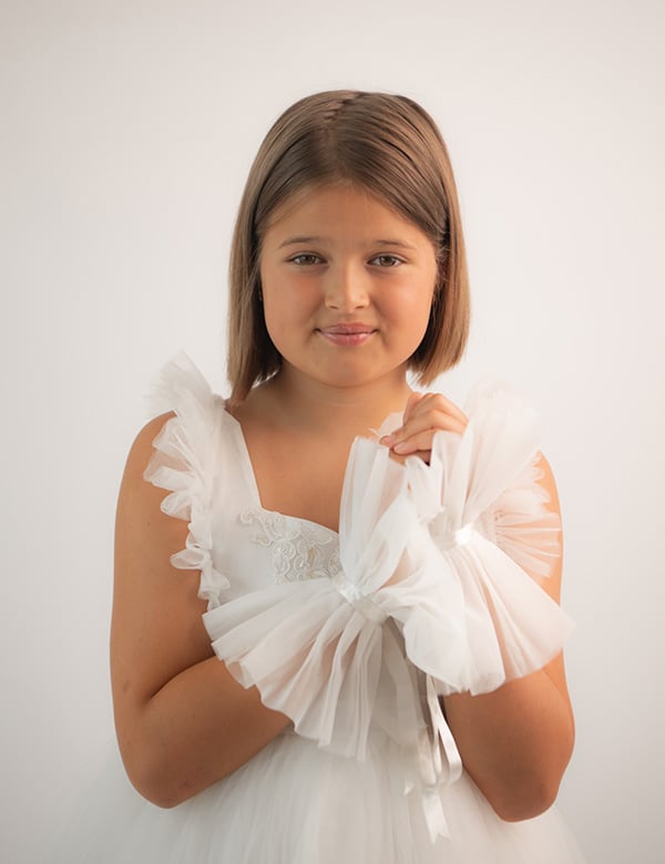 Kindermodel met kort bruin haar Kaya P.