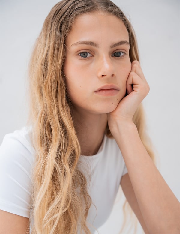 Kindermodel blond haar Kaylee