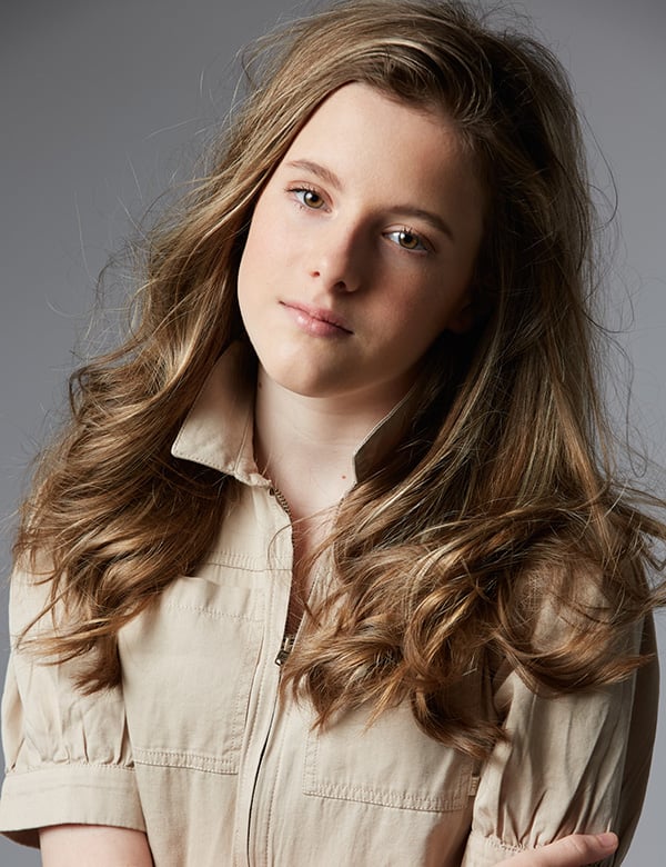 Kindermodel met blond haar Kitty