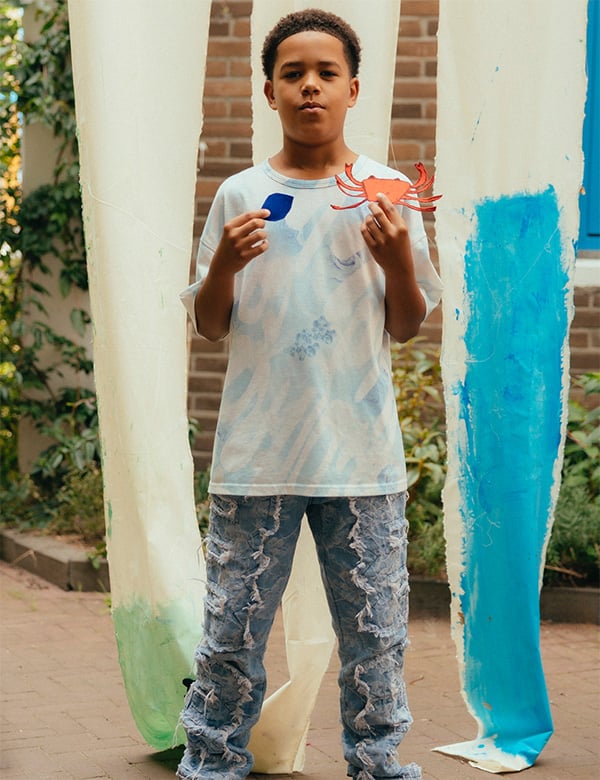 Kindermodel met bruin haar Kymani London