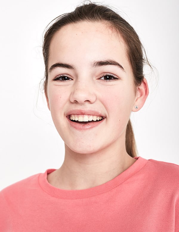 Model Kindermodel bruin haar lana