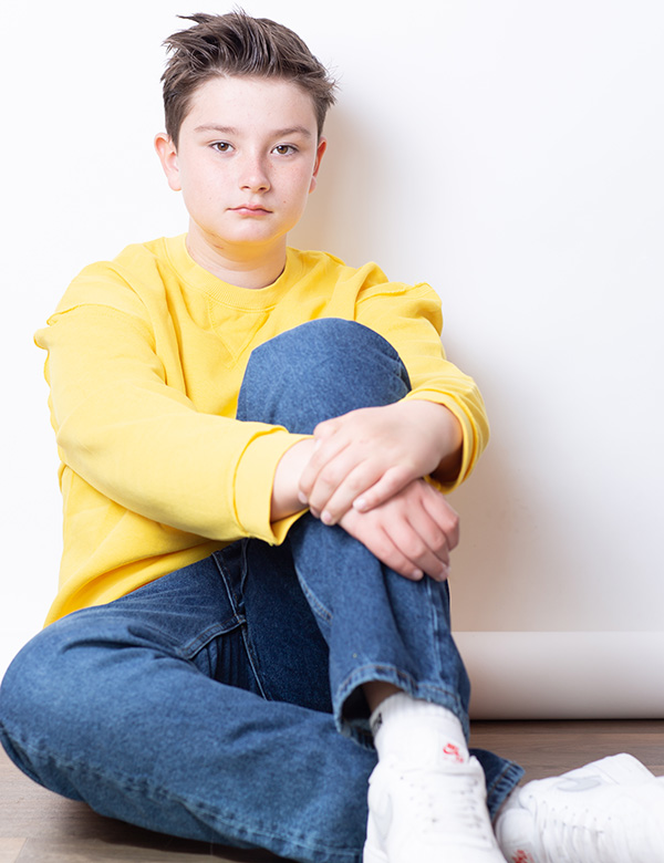 Kindermodel kort haar Lars