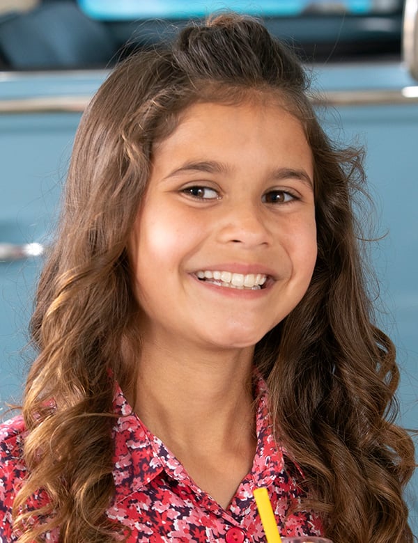 Model Kindermodel bruin haar layla o.