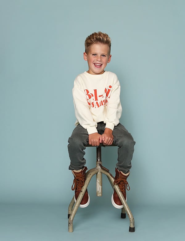 Kindermodel met blond haar Liam