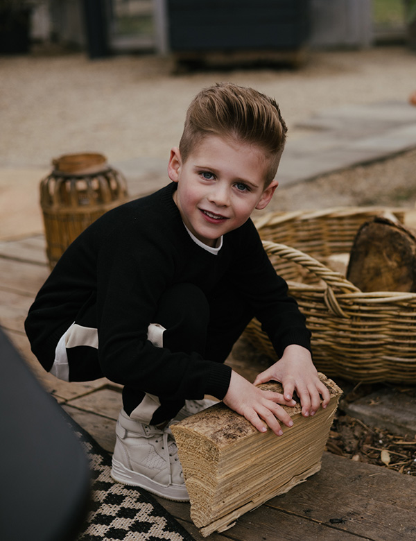 Kindermodel met blond haar Liam