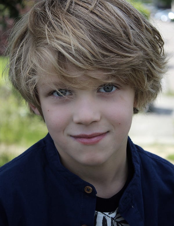 Kindermodel blond haar liam