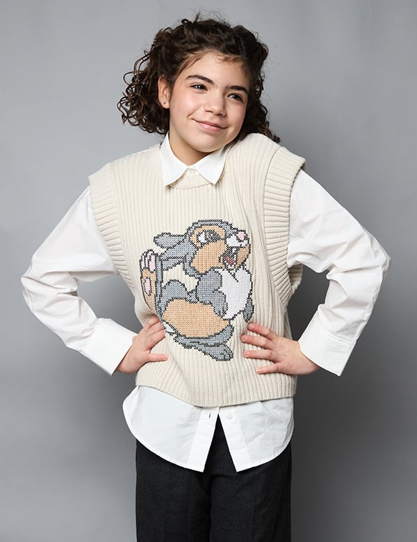 Kindermodel met bruin krullend haar Lianne G.
