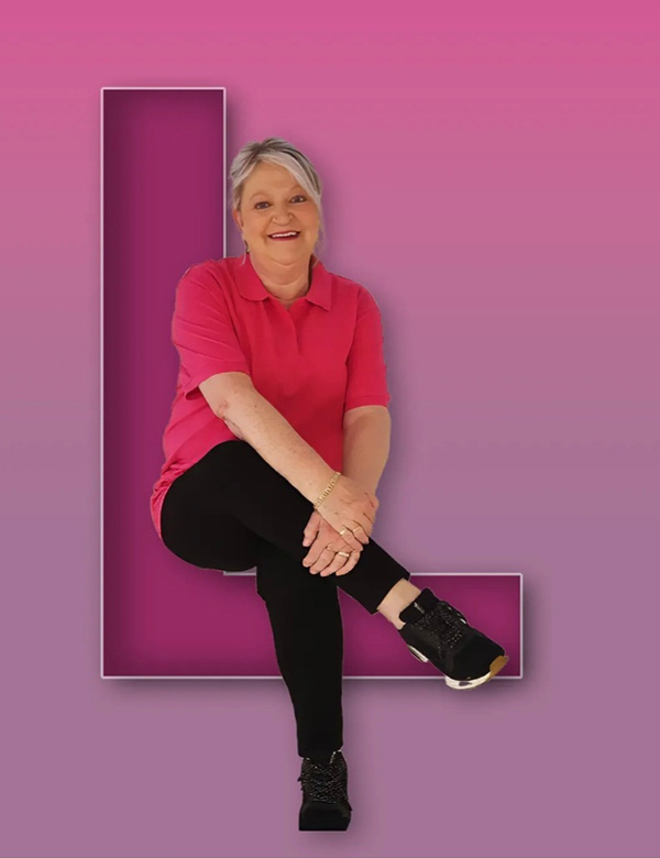 Vrouwelijk model met grijs haar Liesbeth