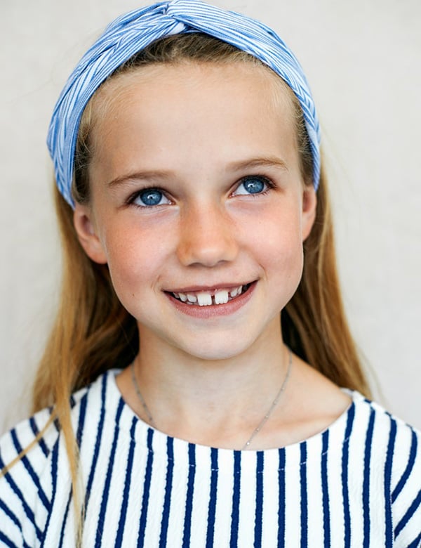 Kindermodel meisje met blond haar lieselot