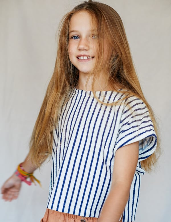 Kinder model meisje met blond haar Lieselot