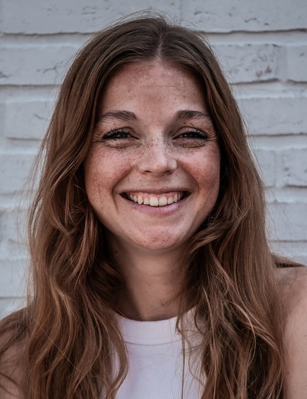 Model Vrouwelijk model met rossig haar lieske.