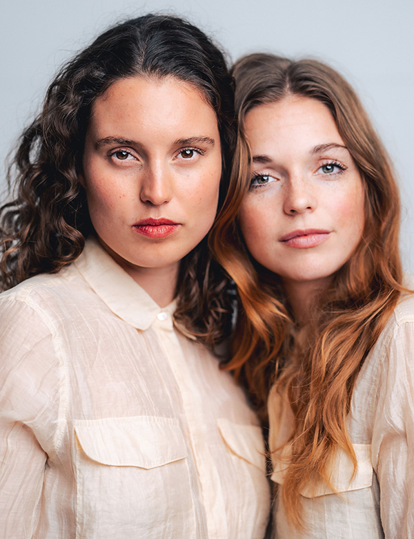 Vrouwelijk model met blond/rossig haar Lieske.