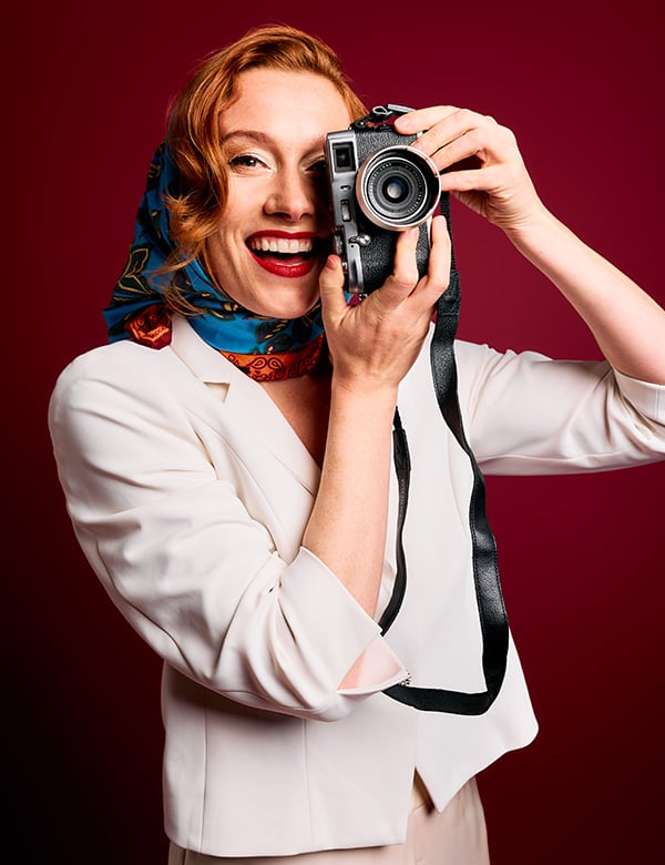 Vrouwelijk model met rood haar Lili