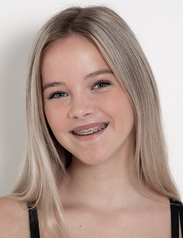 Kindermodel blond haar linde