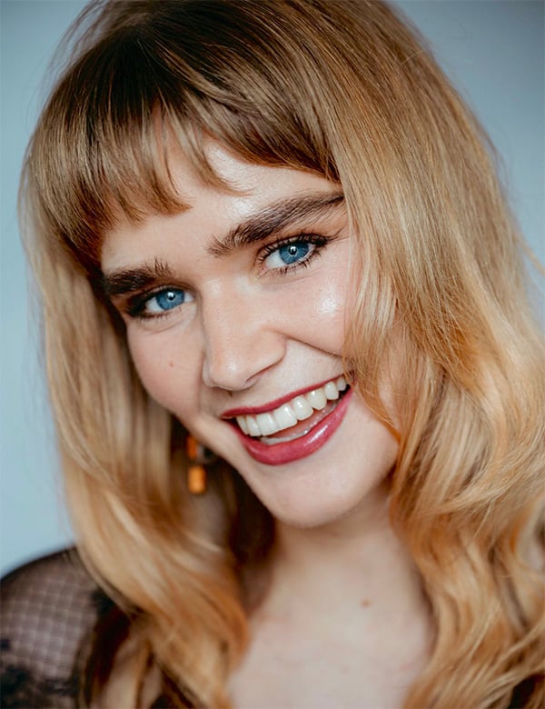 Vrouwelijk model lindsy w.