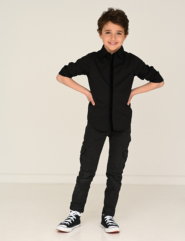 Kindermodel bruin haar Lucas