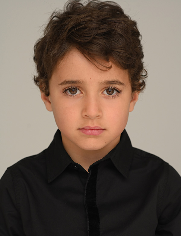 Kindermodel bruin haar Lucas