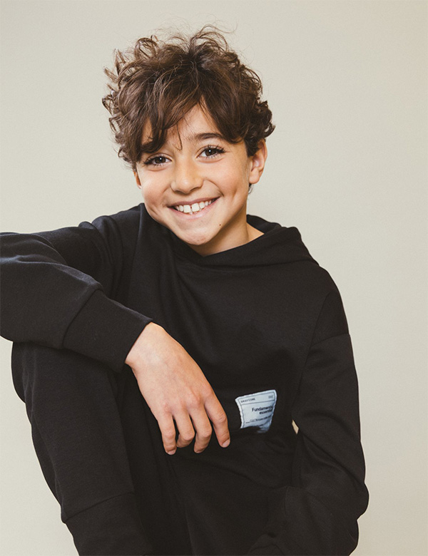 kindermodel met bruin haar Lucas