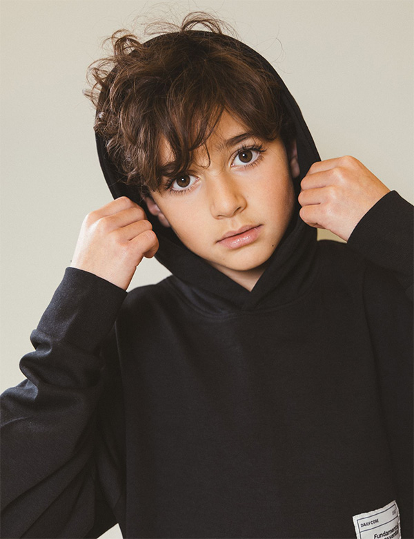 kindermodel met bruin haar Lucas