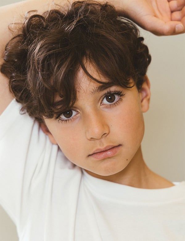 kindermodel met bruin haar Lucas