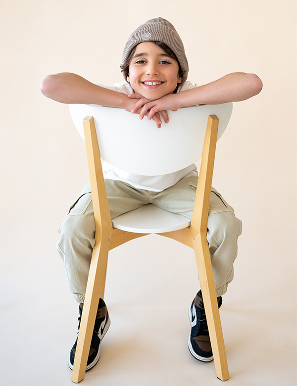 kindermodel met bruin haar Lucas