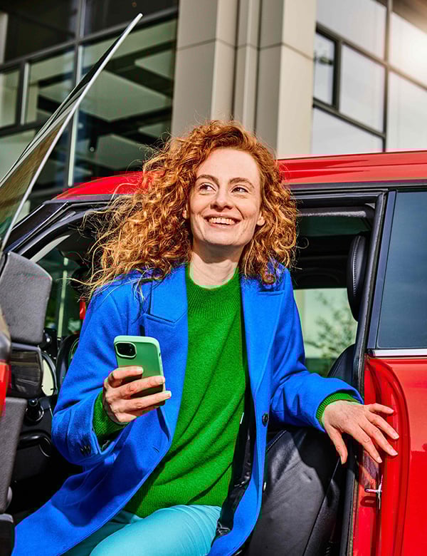 Vrouwelijk model met rood haar Madeleine