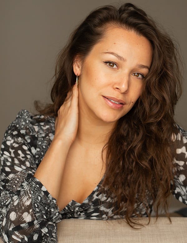 Vrouwelijk model met bruin haar Margot