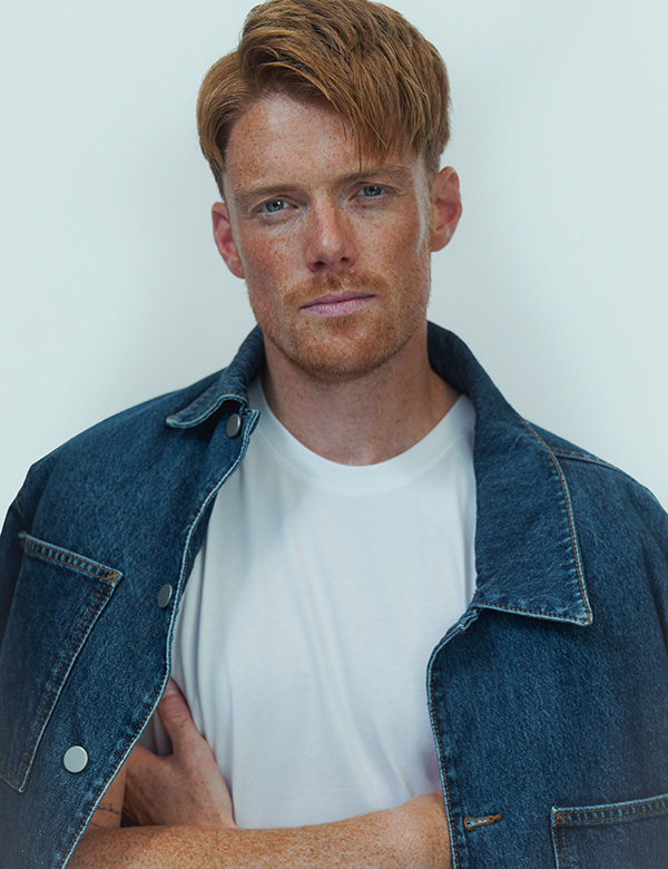 Mannelijk model met rood haar Maurice
