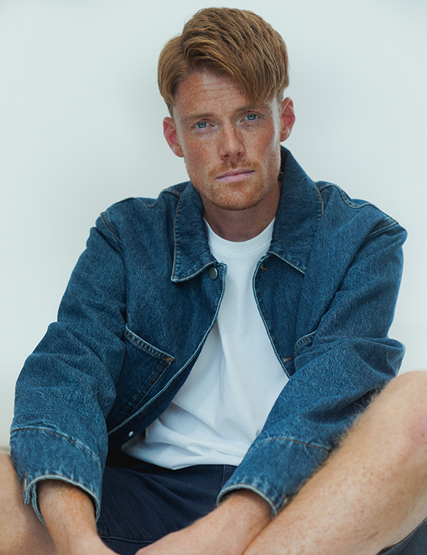 Mannelijk model met rood haar Maurice