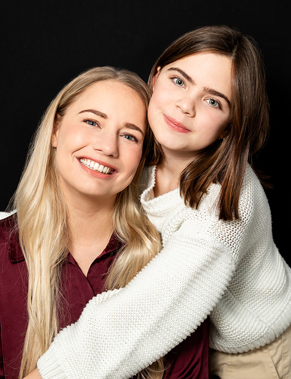 Kindermodel met bruin haar Fleur