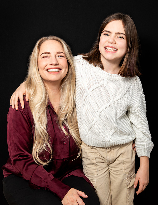 Kindermodel met bruin haar Fleur