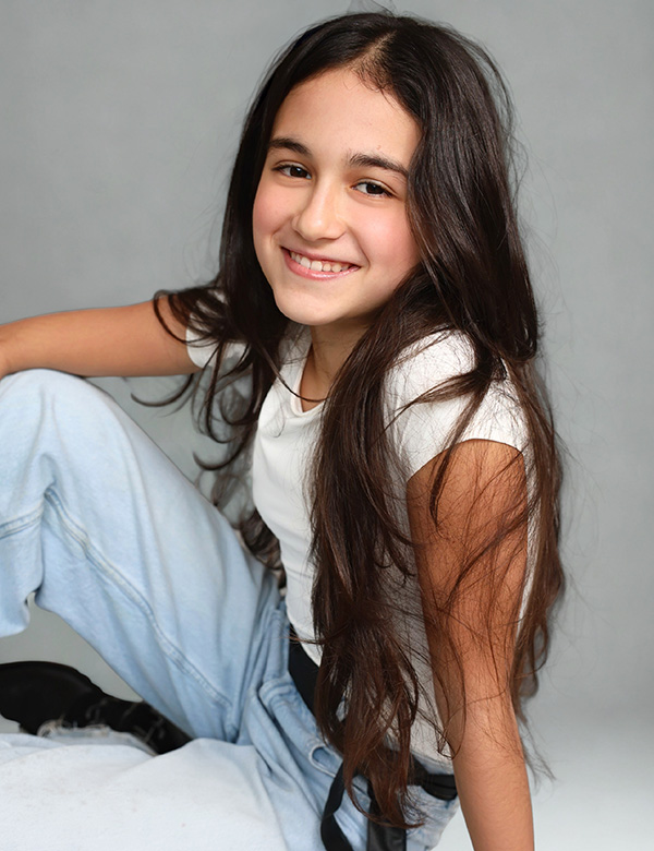 kindermodel met donkerbruin haar Melisa Cif