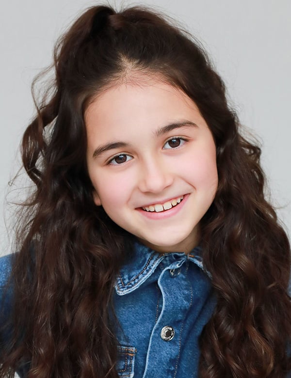 Model Kindermodel met bruin haar melisa cif