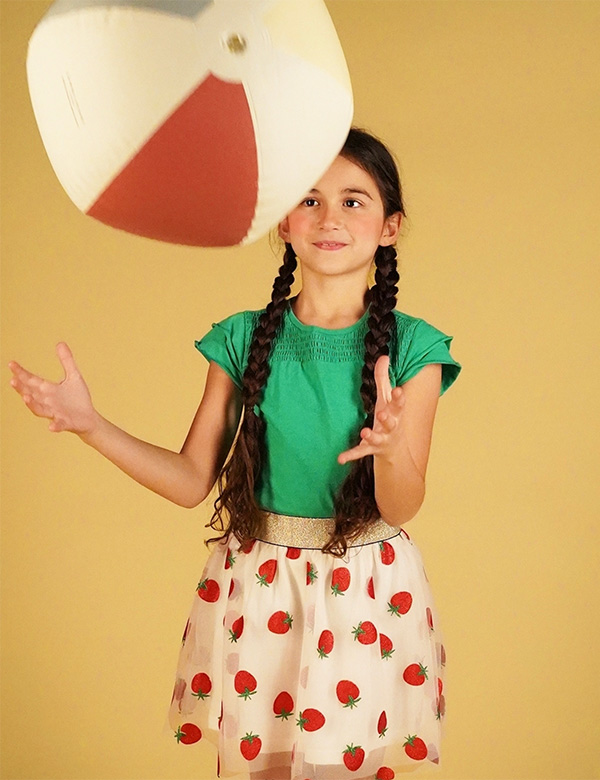 Kindermodel met bruin haar Melisa Cif