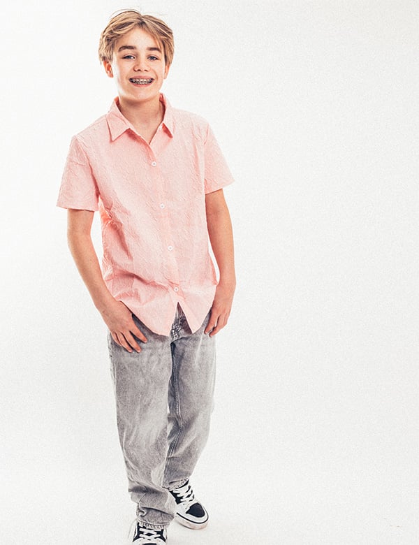 Tienermodel met blond haar Mik G.